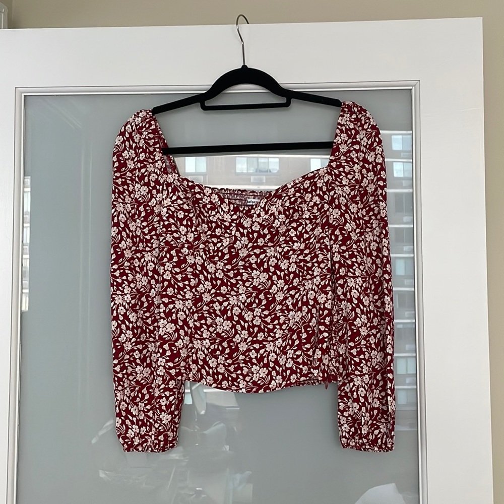 Reformation Top sweetheart red 6